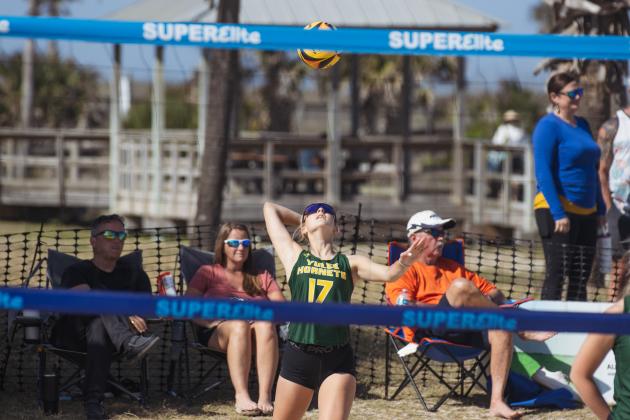 Fernandina Beach, Yulee and West Nassau high school beach volleyball teams competed against each other April 10 at Main Beach. Photo by Ashley Chandler/News-Leader
