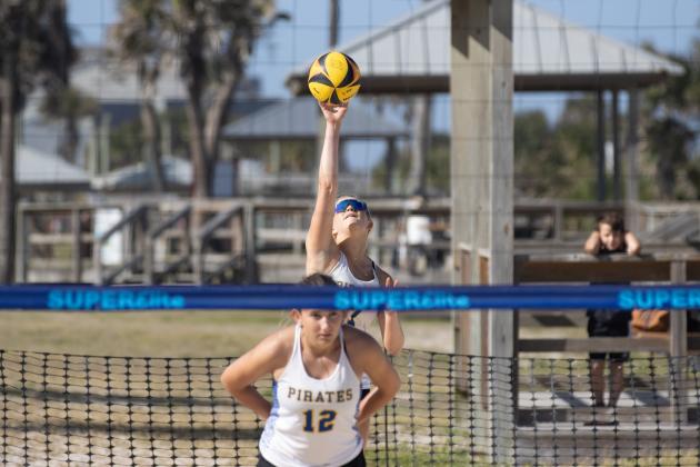 Fernandina Beach, Yulee and West Nassau high school beach volleyball teams competed against each other April 10 at Main Beach. Photo by Ashley Chandler/News-Leader