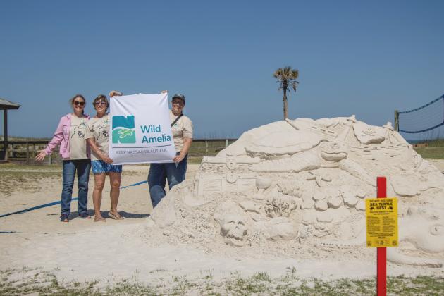 Sponsored by Keep Nassau Beautiful, the Last Castle on the Beach was put on by the grass-roots movement Serenity Through Art Nature Dialogue (STAND), started by local resident Rhin James. Photo by Ashley Chandler/News-Leader