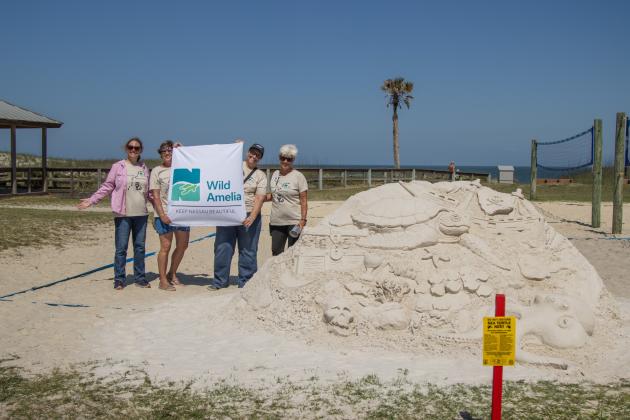 Sponsored by Keep Nassau Beautiful, the Last Castle on the Beach was put on by the grass-roots movement Serenity Through Art Nature Dialogue (STAND), started by local resident Rhin James. Photo by Ashley Chandler/News-Leader