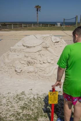 Sponsored by Keep Nassau Beautiful, the Last Castle on the Beach was put on by the grass-roots movement Serenity Through Art Nature Dialogue (STAND). Photo by Ashley Chandler/News-Leader