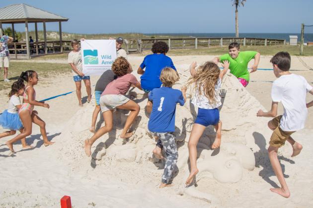 Sponsored by Keep Nassau Beautiful, the Last Castle on the Beach was put on by the grass-roots movement Serenity Through Art Nature Dialogue (STAND). Photo by Ashley Chandler/News-Leader