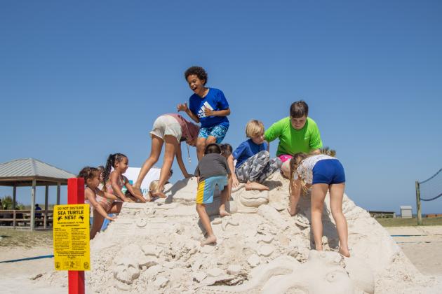 Sponsored by Keep Nassau Beautiful, the Last Castle on the Beach was put on by the grass-roots movement Serenity Through Art Nature Dialogue (STAND). Photo by Ashley Chandler/News-Leader
