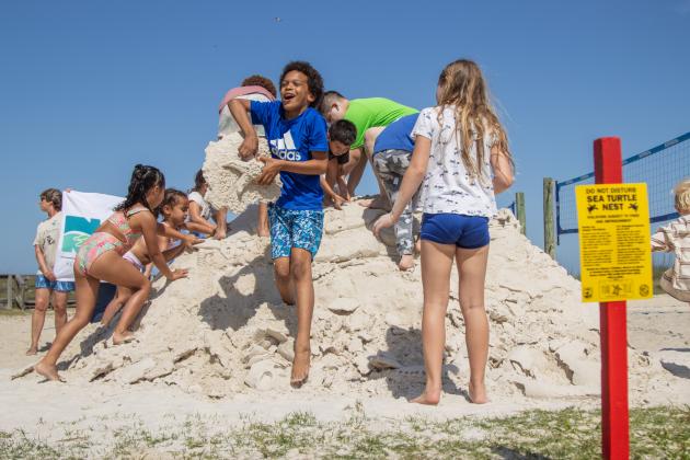 Sponsored by Keep Nassau Beautiful, the Last Castle on the Beach was put on by the grass-roots movement Serenity Through Art Nature Dialogue (STAND). Photo by Ashley Chandler/News-Leader