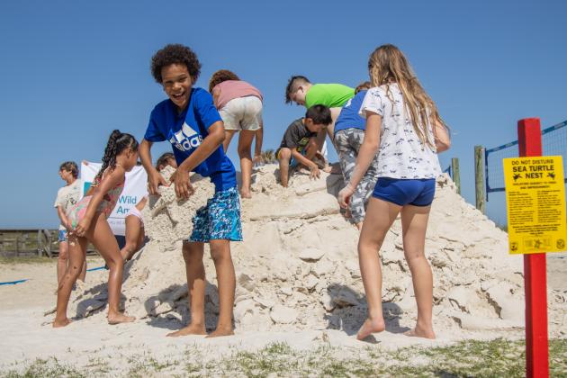 Sponsored by Keep Nassau Beautiful, the Last Castle on the Beach was put on by the grass-roots movement Serenity Through Art Nature Dialogue (STAND). Photo by Ashley Chandler/News-Leader