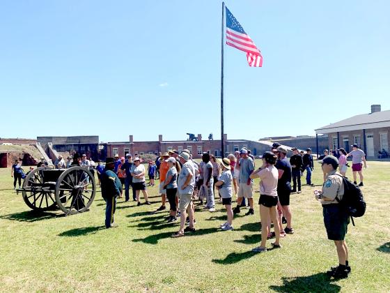 The current flagpole at Fort Clinch was planted in 2009, but is quickly aging. It will be replaced by a Friends of Fort Clinch F.O.R.T. project. Submitted photo