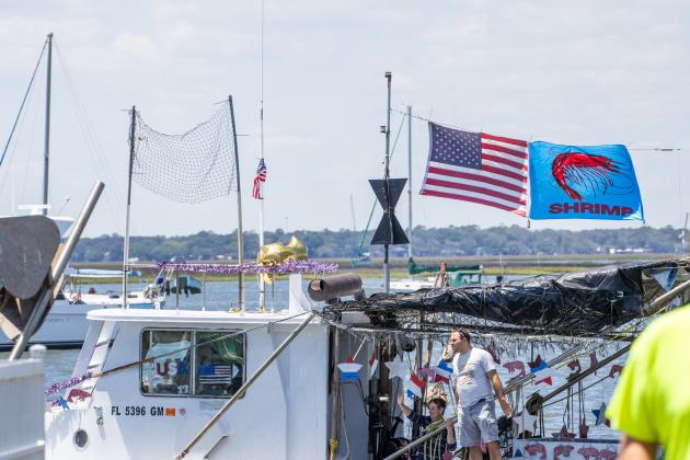 The Blessing of the Fleet was held Sunday at the 61st Annual Isle of Eight Flags Shrimp Festival. Photo by Nick Blank/News-Leader