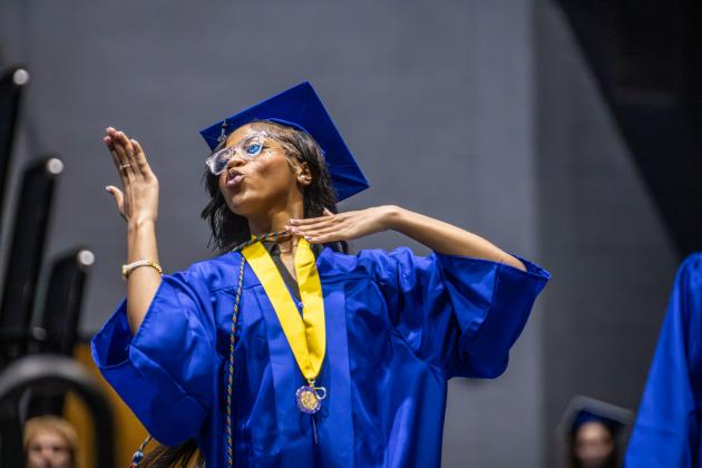 The Fernandina Beach High School Class of 2026 at the UNF Arena in Jacksonville Saturday for graduation. Photo by Nick Blank/News-Leader