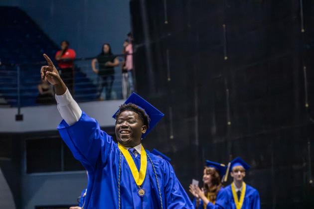 The Fernandina Beach High School Class of 2026 at the UNF Arena in Jacksonville Saturday for graduation. Photo by Nick Blank/News-Leader