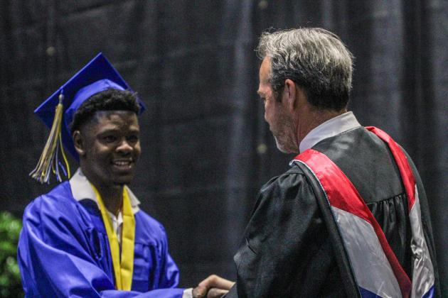 The Fernandina Beach High School Class of 2026 at the UNF Arena in Jacksonville Saturday for graduation. Photo by Nick Blank/News-Leader