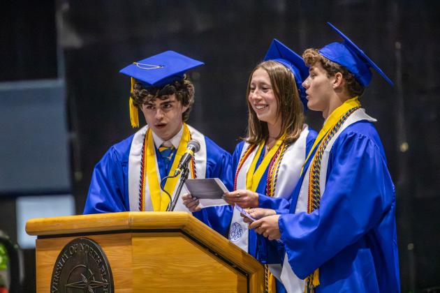 The Fernandina Beach High School Class of 2026 at the UNF Arena in Jacksonville Saturday for graduation. Photo by Nick Blank/News-Leader