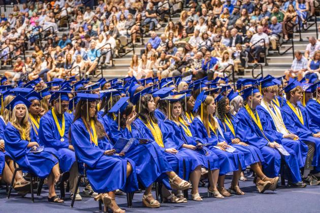 The Fernandina Beach High School Class of 2026 at the UNF Arena in Jacksonville Saturday for graduation. Photo by Nick Blank/News-Leader