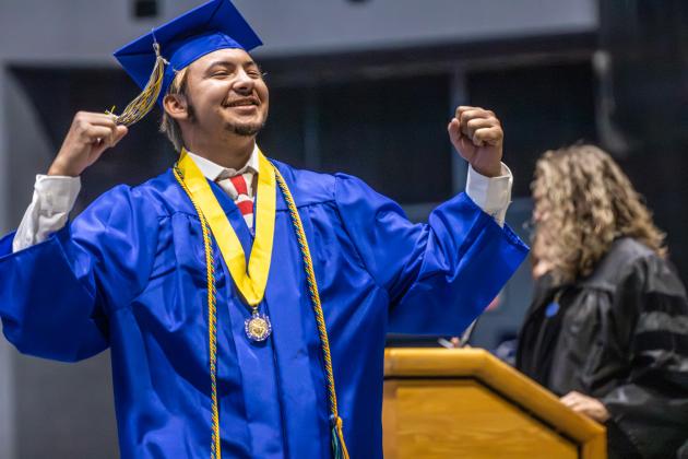 The Fernandina Beach High School Class of 2026 at the UNF Arena in Jacksonville Saturday for graduation. Photo by Nick Blank/News-Leader