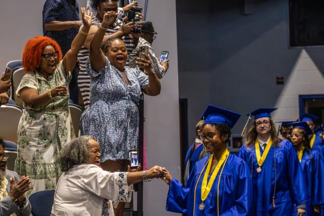 The Fernandina Beach High School Class of 2026 at the UNF Arena in Jacksonville Saturday for graduation. Photo by Nick Blank/News-Leader