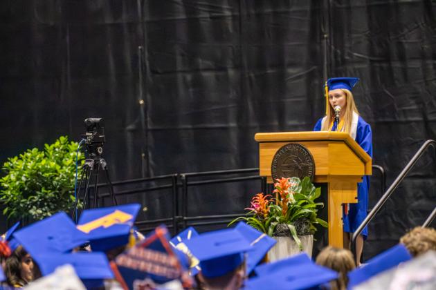 The Fernandina Beach High School Class of 2026 at the UNF Arena in Jacksonville Saturday for graduation. Photo by Nick Blank/News-Leader