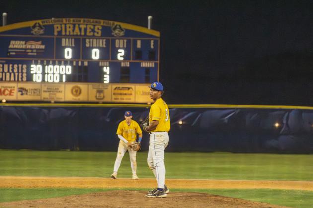 Game Two of the Pirates three-game regional tournament series against Suwannee. Photo by Ashley Chandler/News-Leader