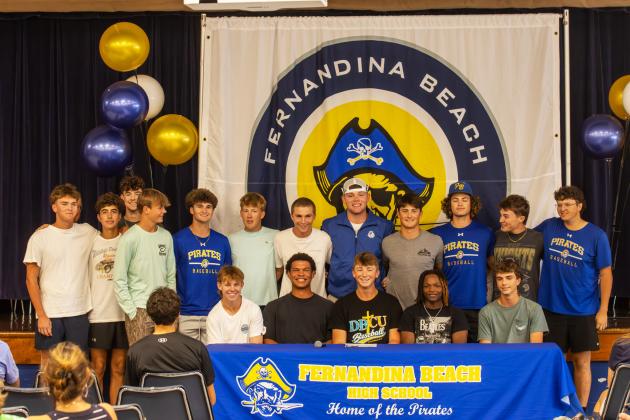 Lucas Hutchinson signed his letter of intent to play baseball at Southern Wesleyan University. Photo by Ashley Chandler/News-Leader