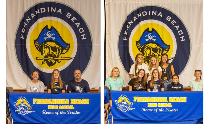 Sarah Benjamin signed her letter of intent to play soccer at New College of Florida. Photo by Ashley Chandler/News-Leader