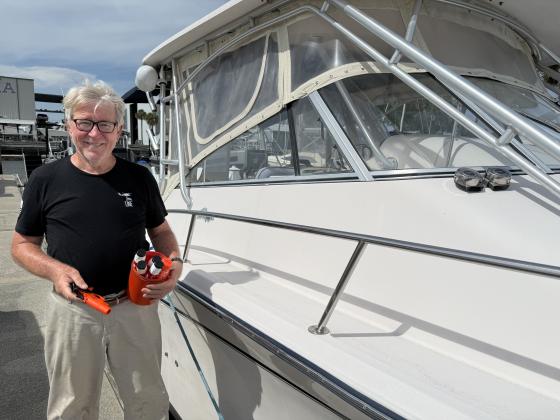 Flares are important for any boater, Leo Radkowski said. Photo by Nick Blank/News-Leader