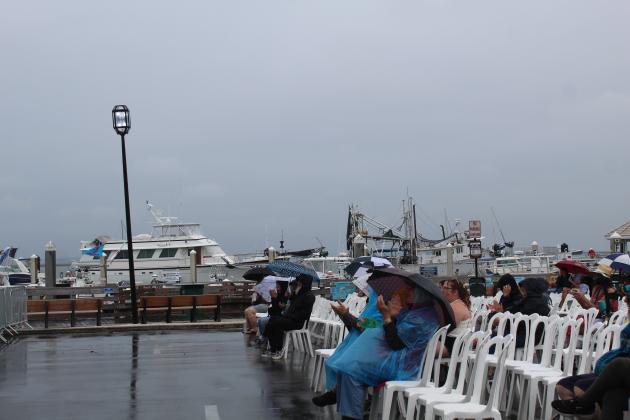 Shrimp Fest gets rained on Saturday. Photo by Amy Mulligan/News-Leader