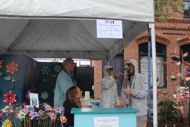 Shrimp Fest gets rained on Saturday. Photo by Amy Mulligan/News-Leader