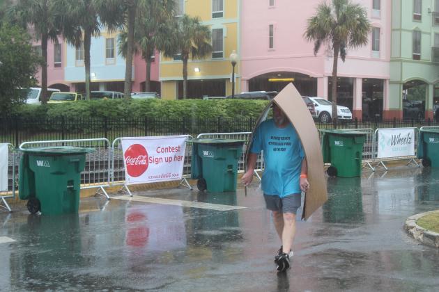 Shrimp Fest gets rained on Saturday. Photo by Amy Mulligan/News-Leader