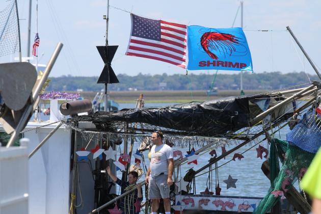 The Blessing of the Fleet was held Sunday at the 61st Annual Isle of Eight Flags Shrimp Festival. Photo by Nick Blank/News-Leader