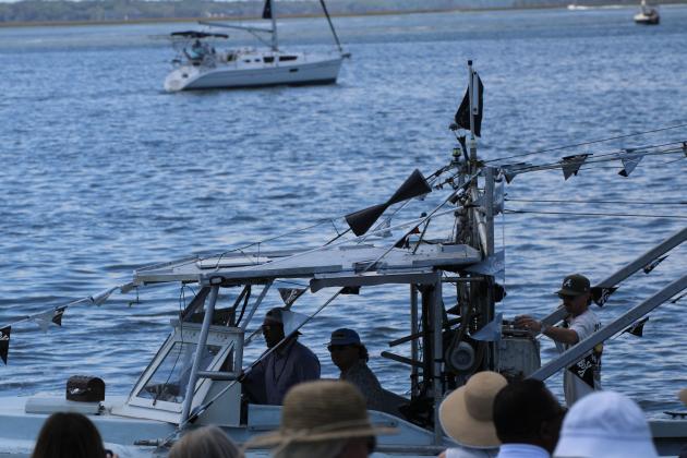 The Blessing of the Fleet was held Sunday at the 61st Annual Isle of Eight Flags Shrimp Festival. Photo by Nick Blank/News-Leader