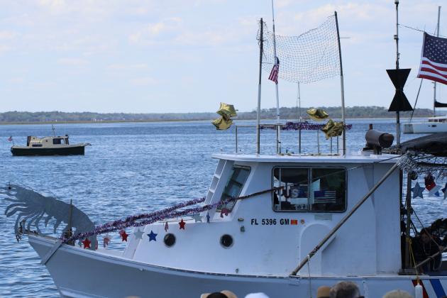 The Blessing of the Fleet was held Sunday at the 61st Annual Isle of Eight Flags Shrimp Festival. Photo by Nick Blank/News-Leader