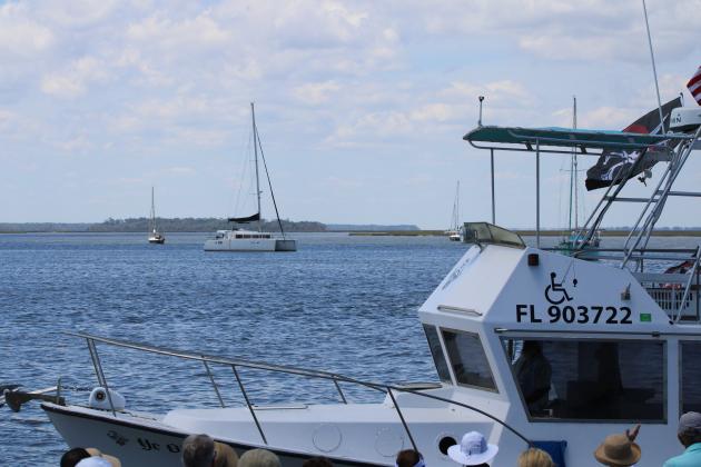 The Blessing of the Fleet was held Sunday at the 61st Annual Isle of Eight Flags Shrimp Festival. Photo by Nick Blank/News-Leader