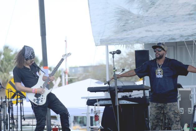 Trae Pierce &amp; the T-Stones performed Sunday at the 61st annual Eight Flags Shrimp Festival. Photo by Nick Blank/News-Leader