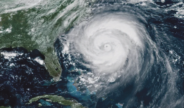 Satellite imagery of Hurricane Erin in 2025. From NOAA
