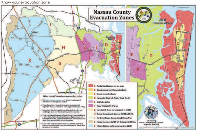 Know your evacuation zone