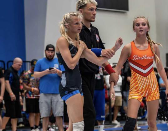 Journey Flannery is named the winner of a match at the Father Devine National Team Qualifier &amp; Championship. Flannery’s performance at the tournament earned her a spot on Team Florida.  Photo by Coach V Photography