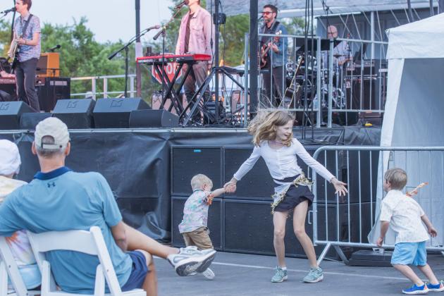 The Insiders performed on the main stage Friday at Shrimp Fest. Photo by Ashley Chandler/News-Leader