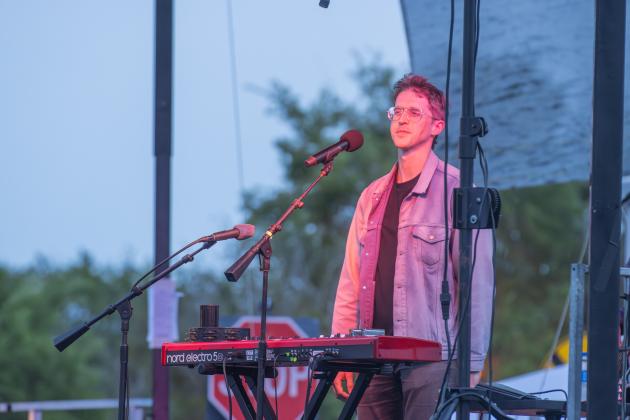 The Insiders performed on the main stage Friday at Shrimp Fest. Photo by Ashley Chandler/News-Leader