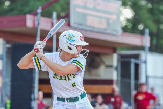 Senior Samantha Joiner at bat Wednesday. Photo by Amanda Bishop/Nassau County Record