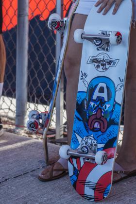 The Gumball 3000 Skate Showcase and equipment giveaway was held June 5 at Poe Pinson Skate Park. Photo by Ashley Chandler/News-Leader