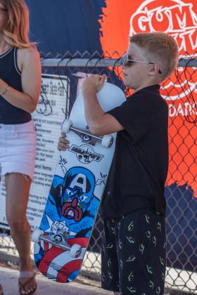 The Gumball 3000 Skate Showcase and equipment giveaway was held June 5 at Poe Pinson Skate Park. Photo by Ashley Chandler/News-Leader