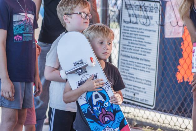 The Gumball 3000 Skate Showcase and equipment giveaway was held June 5 at Poe Pinson Skate Park. Photo by Ashley Chandler/News-Leader