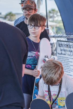 The Gumball 3000 Skate Showcase and equipment giveaway was held June 5 at Poe Pinson Skate Park. Photo by Ashley Chandler/News-Leader