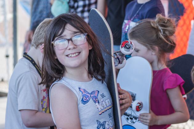 The Gumball 3000 Skate Showcase and equipment giveaway was held June 5 at Poe Pinson Skate Park. Photo by Ashley Chandler/News-Leader