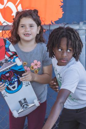 The Gumball 3000 Skate Showcase and equipment giveaway was held June 5 at Poe Pinson Skate Park. Photo by Ashley Chandler/News-Leader