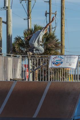 The Gumball 3000 Skate Showcase and equipment giveaway was held June 5 at Poe Pinson Skate Park. Photo by Ashley Chandler/News-Leader