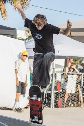 The Gumball 3000 Skate Showcase and equipment giveaway was held June 5 at Poe Pinson Skate Park. Photo by Ashley Chandler/News-Leader