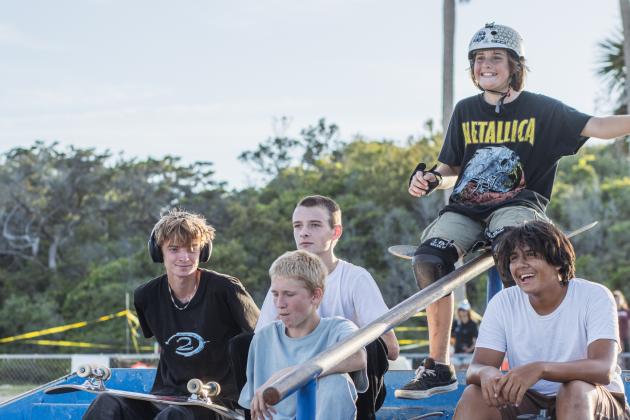 The Gumball 3000 Skate Showcase and equipment giveaway was held June 5 at Poe Pinson Skate Park. Photo by Ashley Chandler/News-Leader