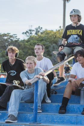 The Gumball 3000 Skate Showcase and equipment giveaway was held June 5 at Poe Pinson Skate Park. Photo by Ashley Chandler/News-Leader