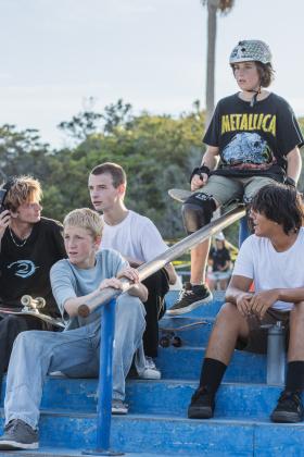 The Gumball 3000 Skate Showcase and equipment giveaway was held June 5 at Poe Pinson Skate Park. Photo by Ashley Chandler/News-Leader