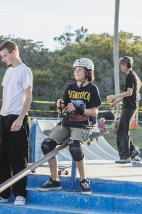 The Gumball 3000 Skate Showcase and equipment giveaway was held June 5 at Poe Pinson Skate Park. Photo by Ashley Chandler/News-Leader