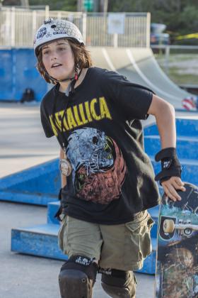 The Gumball 3000 Skate Showcase and equipment giveaway was held June 5 at Poe Pinson Skate Park. Photo by Ashley Chandler/News-Leader